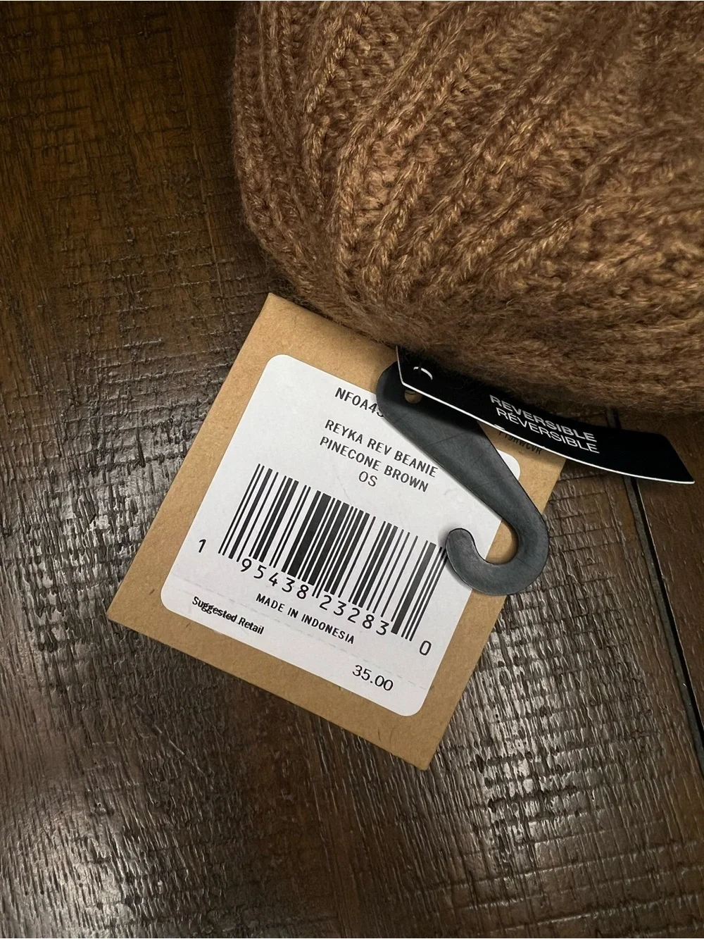 The North Face Pinecone Brown Reyka Reversible Beanie